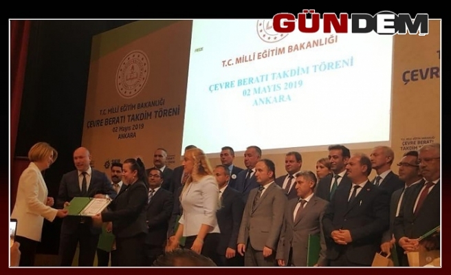 Zonguldak İlkokulu 'Çevre Beratı’ ödülü aldı!..