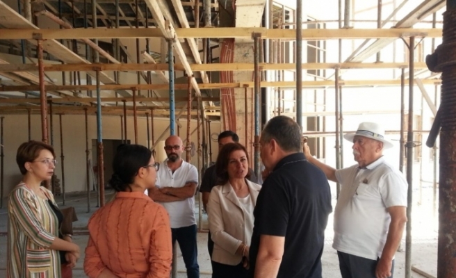 Başkan Köse Kültür Merkezi inşaatında incelemelerde bulundu