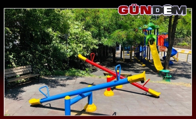 Çocuk oyun parkları onarılıyor
