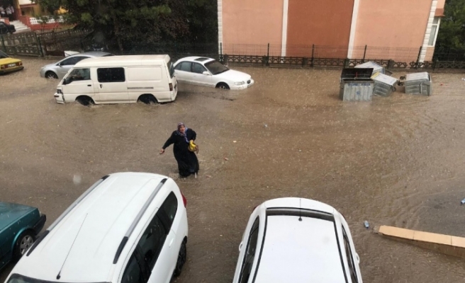 Safranbolu’da dolu ve yağmur etkili oldu