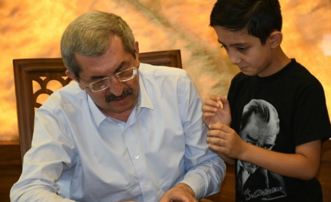 8 yaşındaki Batuhan’dan Başkan Vergili’ye teşekkür