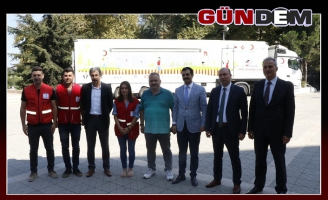 Kızılay Mobil çocuk dostu tırı Zonguldak’ta