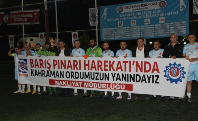 Karabük’te 8 Kasım ruhunu taşıyan futbol turnuvası başladı
