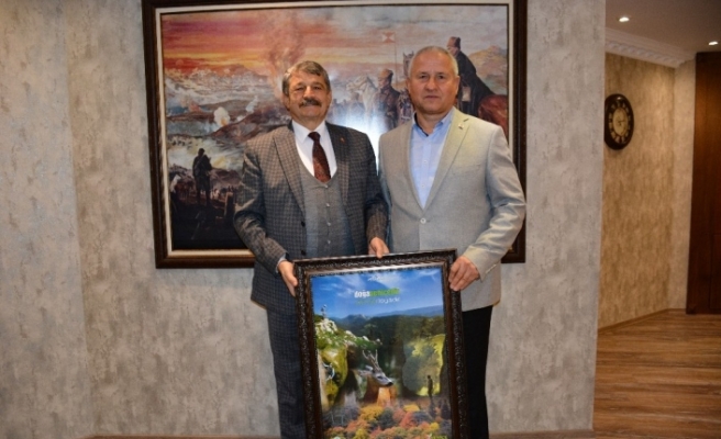 Başkan Çaylı Bartın Belediye Başkanı Akın’ı ziyaret etti