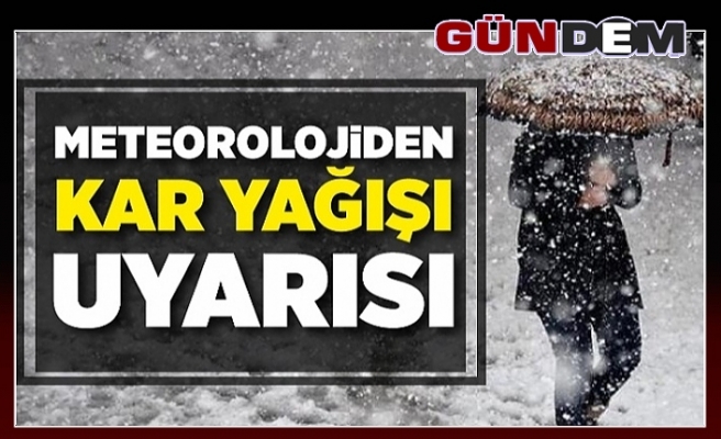 Zonguldak Valiliği'nden 7 il için kar uyarısı