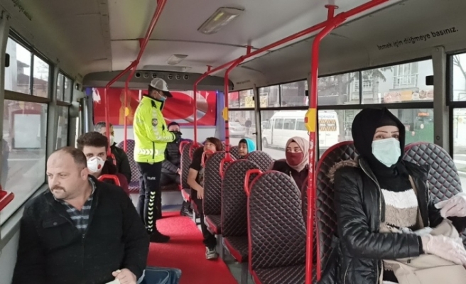 Polis otobüs ve minibüs sürücülerine göz açtırmıyor