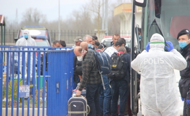 Yurt dışından gelen 280 kişi Düzce’de yurda yerleştirildi