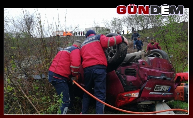 Zonguldak-Ereğli yolunda kaza...