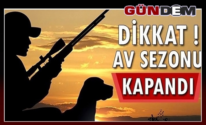 Zonguldak'ta Av Sezonu Kapandı!...