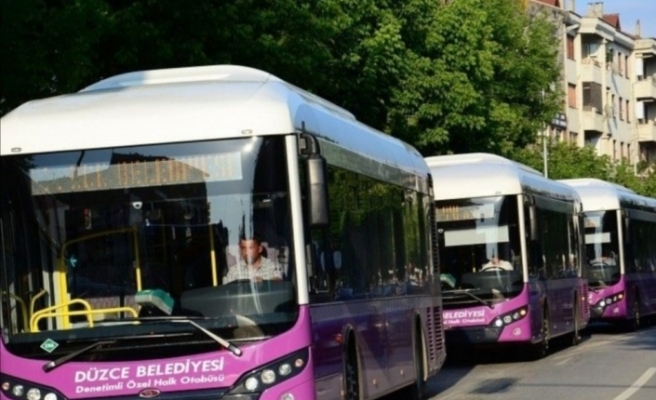 Düzce’de halk otobüsleri sefer saatlerinde yeni düzenleme