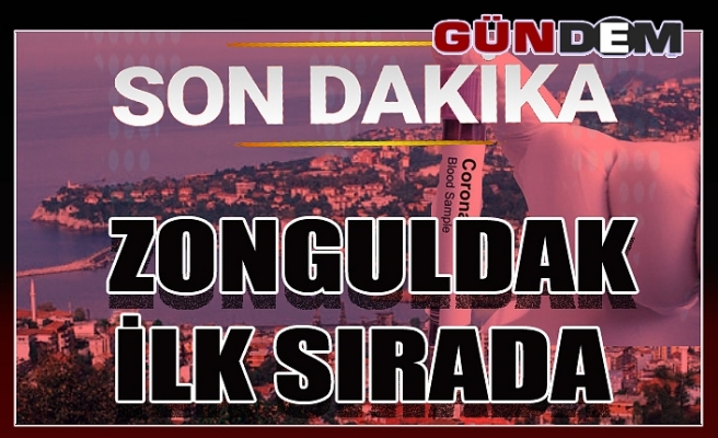 Zonguldak ilk sırada...