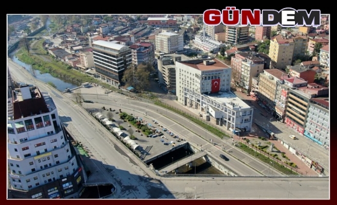 Zonguldak sokakları havadan görüntülendi...