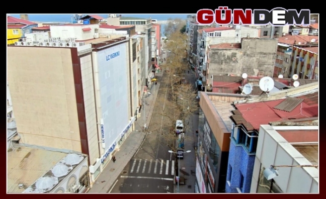 Zonguldak'ta caddeler boşaldı