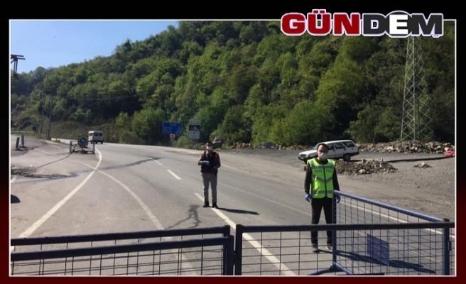 Zonguldak'ta il ve ilçe sınırlarında denetimler sürüyor