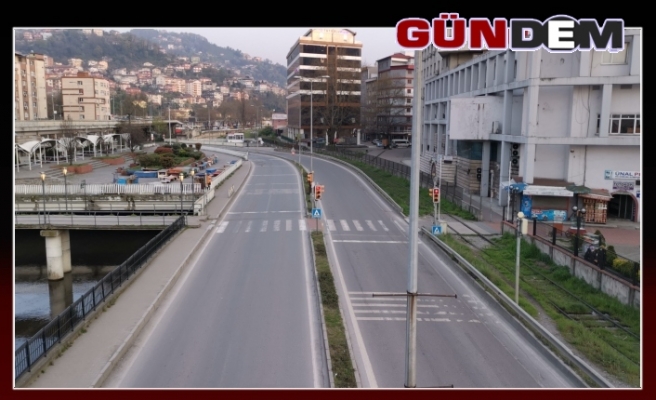 Zonguldaklılar yasağa uydu, sokaklar boş kaldı