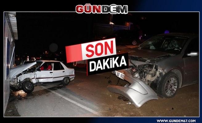 Ereğli'de iki otomobil çarpıştı! 1 kişi yaralandı