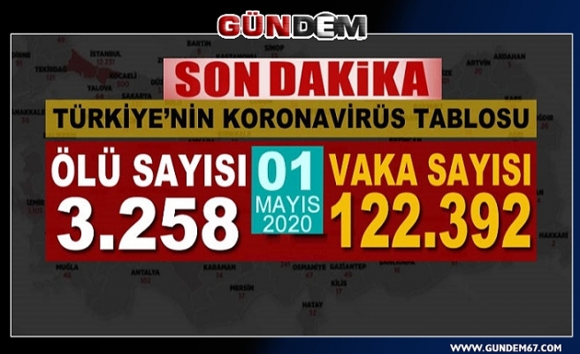 Türkiye'de son 24 saatte koronavirüsten 84 can kaybı daha