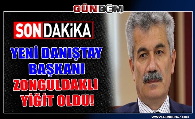 Yeni Danıştay Başkanı Zonguldaklı Yiğit  oldu!