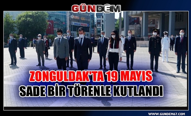 Zonguldak'ta 19 Mayıs sade bir törenle kutlandı