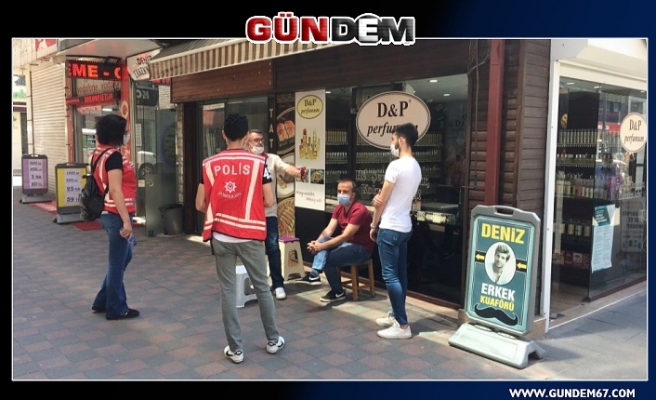 Zonguldak'ta Polis Maske Denetimine Başladı...