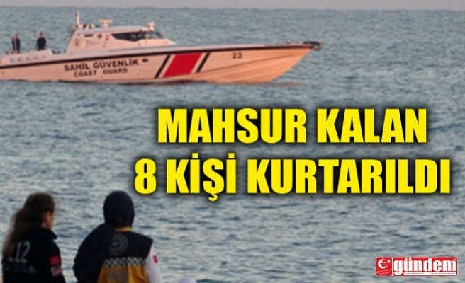 KOYDA MAHSUR KALAN KİŞİLER KURTARILDI