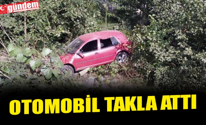 OTOMOBİL TAKLA ATTI