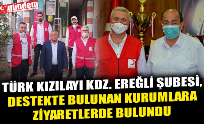 TÜRK KIZILAY'INDAN DESTEK ZİYARETLERİ...
