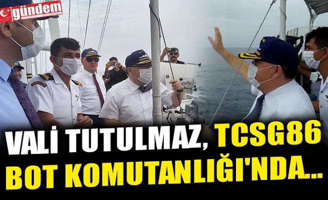 VALİ TUTULMAZ, TCSG86 BOT KOMUTANLIĞI'NDA...
