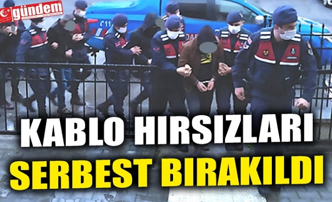 KABLO HIRSIZLARI SERBEST BIRAKILDI