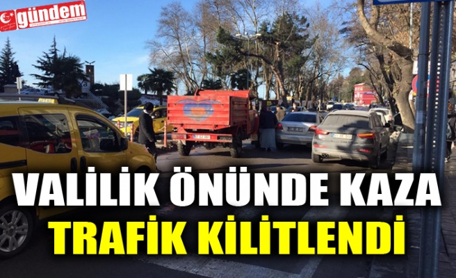 VALİLİK ÖNÜNDE KAZA!