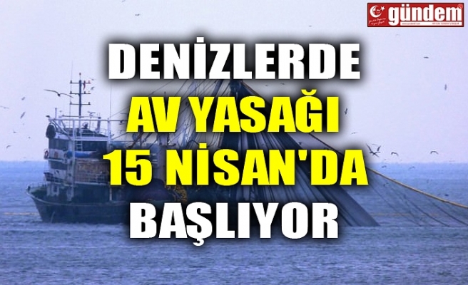 DENİZLERDE AV YASAĞI 15 NİSAN'DA BAŞLIYOR