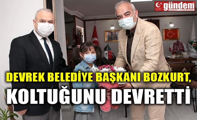 DEVREK BELEDİYE BAŞKANI BOZKURT, KOLTUĞUNU DEVRETTİ