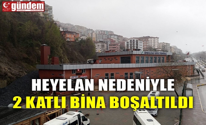 HEYELAN NEDENİYLE 2 KATLI BİNA BOŞALTILDI