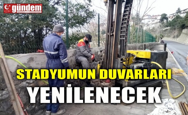 STADYUMUN DUVARLARI YENİLENECEK