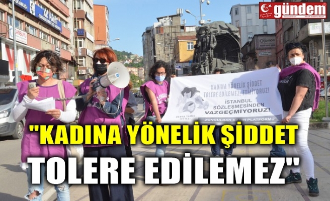 "KADINA YÖNELİK ŞİDDET TOLERE EDİLEMEZ"