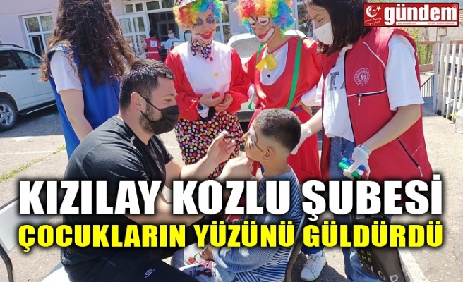 KIZILAY KOZLU ŞUBESİ ÇOCUKLARIN YÜZÜNÜ GÜLDÜRDÜ