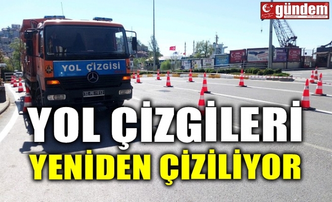 YOL ÇİZGİLERİ YENİDEN ÇİZİLİYOR