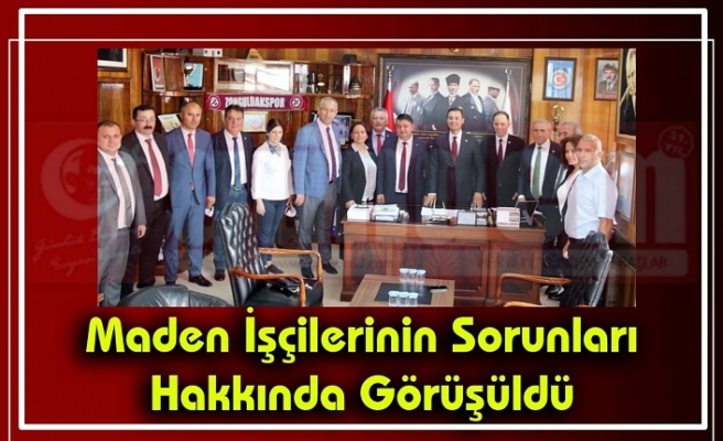 CHP'li milletvekilleri Genel Maden İşçileri Sendikası'nda