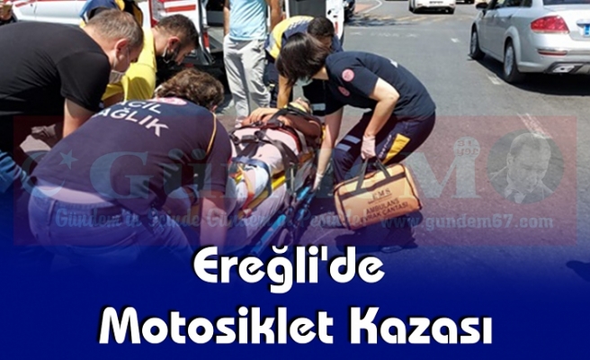 Ereğli'de Motosiklet Kazası