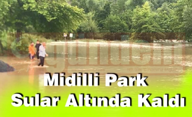 Midilli Park Sular Altında Kaldı