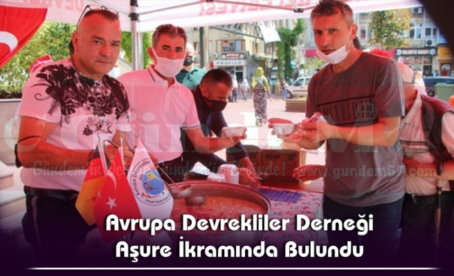 Avrupa Devrekliler Derneği Aşure İkramında Bulundu