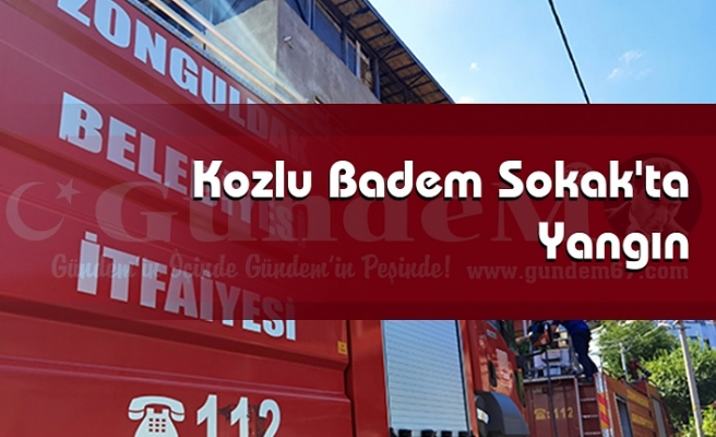 Kozlu Badem Sokak'ta Yangın