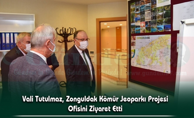 Vali Tutulmaz, Zonguldak Kömür Jeoparkı Projesi Ofisini Ziyaret Etti