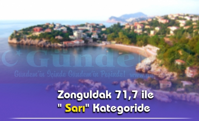  Zonguldak 71,7 ile "Sarı" Kategoride