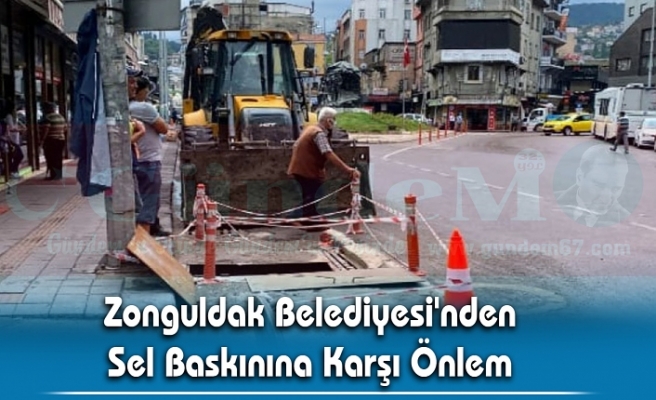 Zonguldak Belediyesi'nden Sel Baskınına Karşı Önlem