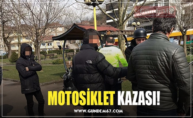 MOTOSİKLET KAZASI!