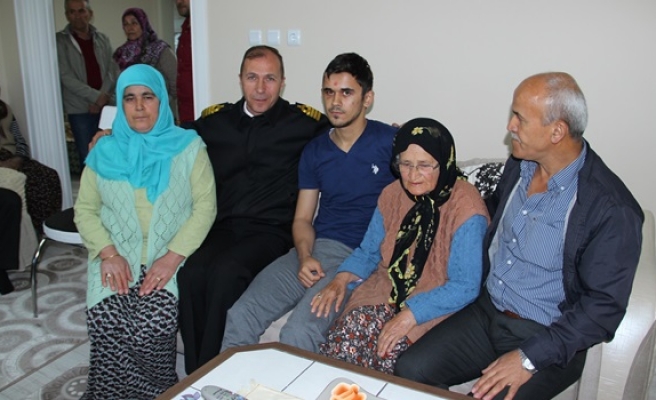 Diyarbakır Gazisi Hamza Mutlu baba ocağına döndü
