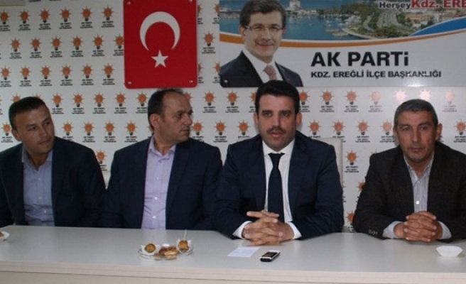 Çakır, AK Partinin Ereğlide yaptığı çalışmalar ile ilgili bilgi verdi