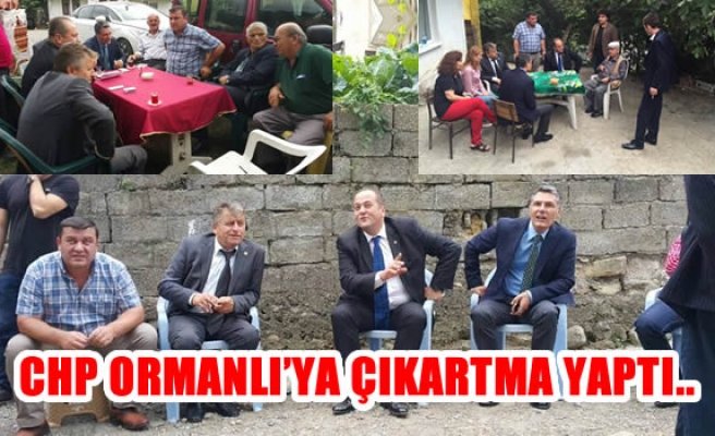 CHP Ormanlı Belde Başkanı Ergün,Vatandaşlarımızın sorunlarını dinledik