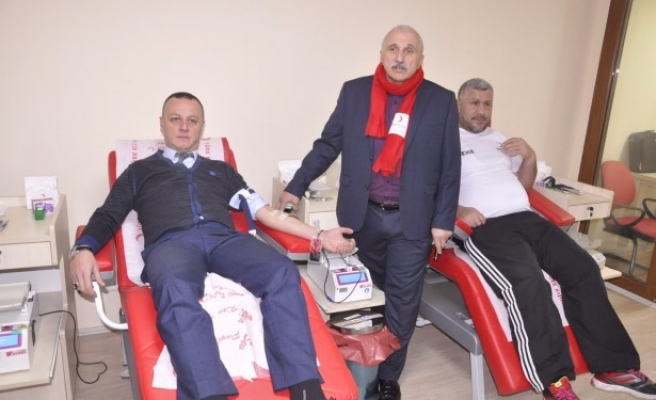 Kızılay kan merkezi kan alma birimi hizmete açıldı